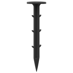 Coroane de pământ 500 pcs negru ø3 x 11 cm plastic