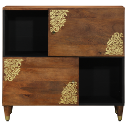 Bufet cu raft cu ușă maro 80 x 33 x 75 cm lemn de mango solid