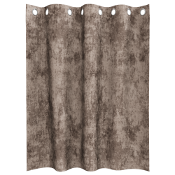 Draperie cu perdele 2 pcs cappuccino 140 x 140 cm catifea