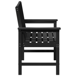Bancă de grădină negru 120 x 59 x 88 cm hdpe