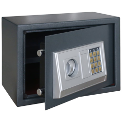 Seif digital cu blocare gri închis 35 x 25 x 25 cm oțel