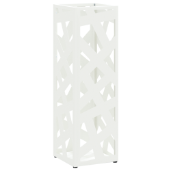 Suport pentru umbrele alb 15,5 x 15,5 x 49 cm metal