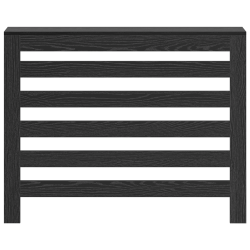 Capac pentru radiator stejar negru 104 x 20 x 82 cm