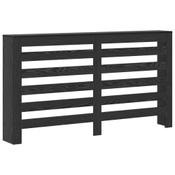 Capac pentru radiator stejar negru 149 x 20 x 82 cm