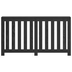 Capac pentru radiator stejar negru 149 x 20 x 82 cm
