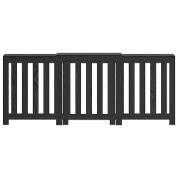 Capac pentru radiator stejar negru 205 x 21,5 x 83,5 cm