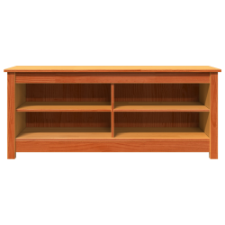 Bancă cu spațiu de depozitare maroniu cerat 110 x 38 x 45,5 cm