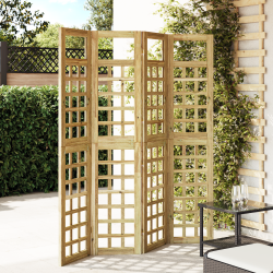 Ecran de intimitate maro miere 160 x 180 cm lemn de pin masiv