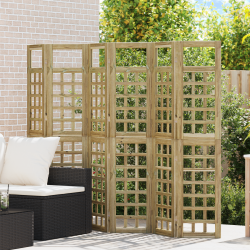 Ecran de intimitate maro miere 240 x 180 cm lemn de pin masiv