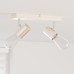 Spot de tavan nichel 26 x 6,5 x 11,5 cm metal