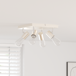 Spot de tavan nichel 26,5 x 26 x 11,5 cm metal