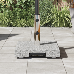 Bază pentru umbrelă gri 41 x 41 x 37 cm granit