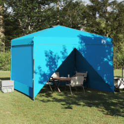Cort canopy pop-up albastru 300 x 300 cm țesătură