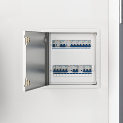 Panou de acces alb 43.5 x 33 x 3 cm oțel