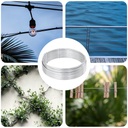 Sârmă de legare pentru gard argintiu 33 m