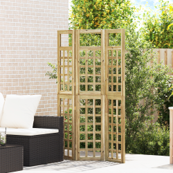 Ecran de intimitate maro miere 121 x 180 cm lemn de pin masiv