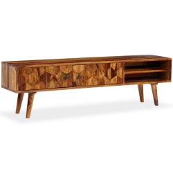 244683 dulap tv din lemn masiv de acacia, 140x30x40 cm