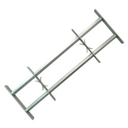 Grilaje de siguranță reglabile ferestre, 2 buc., 1000-1500 mm
