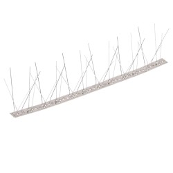 Set bandă cu țepi antipăsări cu 5 rânduri, 10 buc., oțel, 5 m