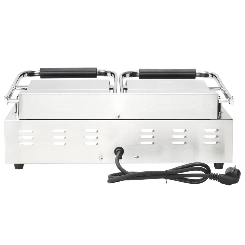 Grill panini dublu cu striații, 57x30,5x20 cm, 3600 w