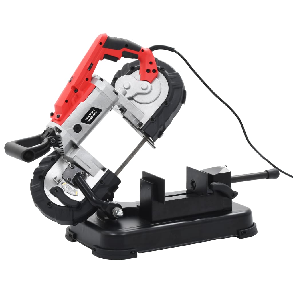 Fierăstrău bandă cu bază și carcasă portabilă, oțel