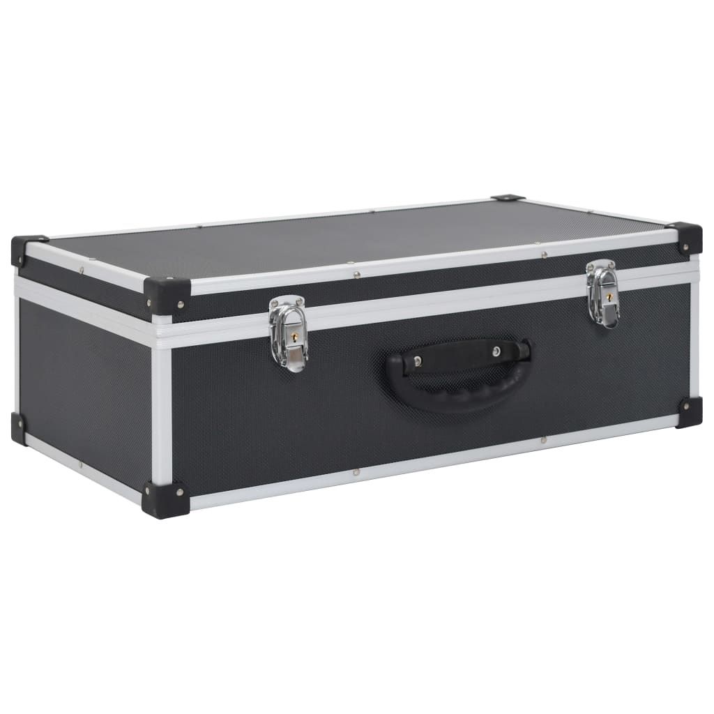 Carcasă pentru 80 cd-uri, aluminiu, abs, negru