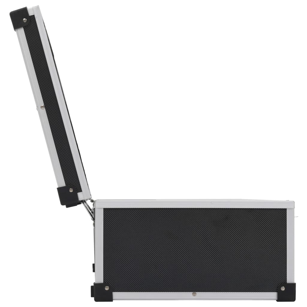 Carcasă pentru 80 cd-uri, aluminiu, abs, negru