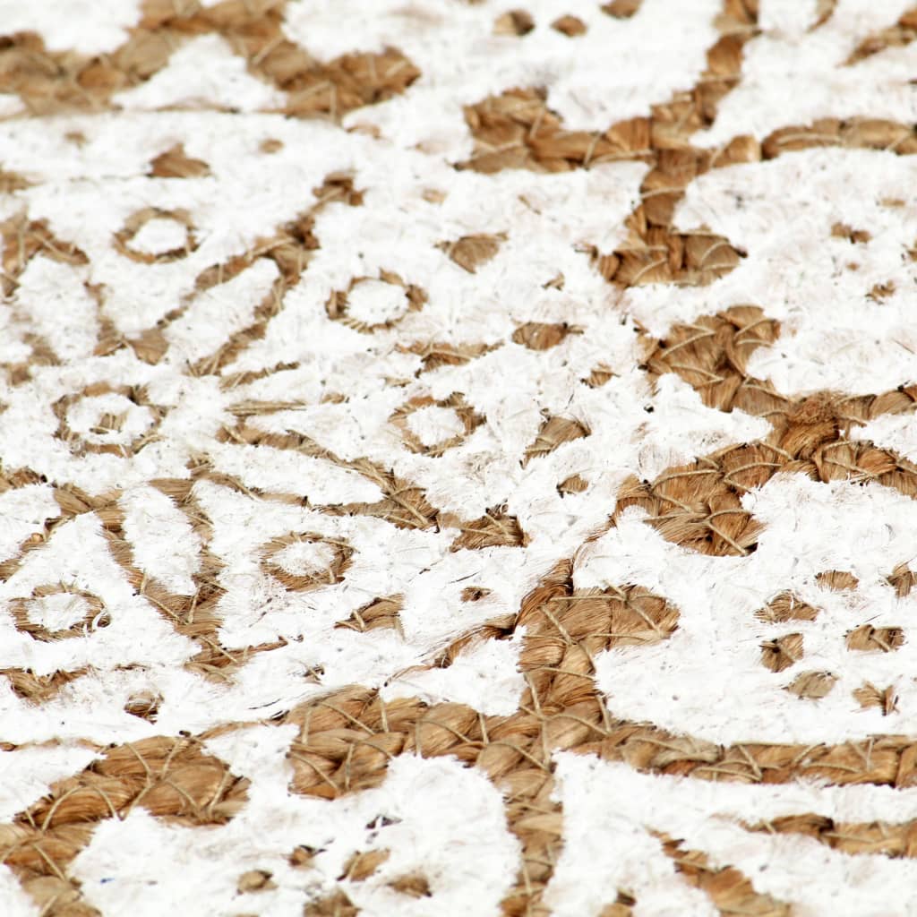 Naproane, 4 buc., alb, 38 cm, iută, rotund