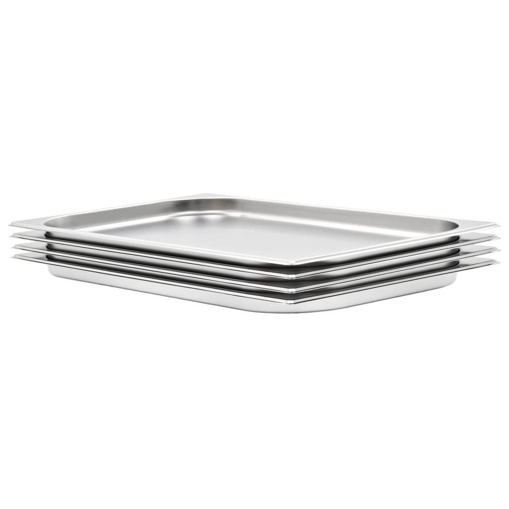 Recipiente gastronorm 4 buc. gn 1/1 20 mm oțel inoxidabil