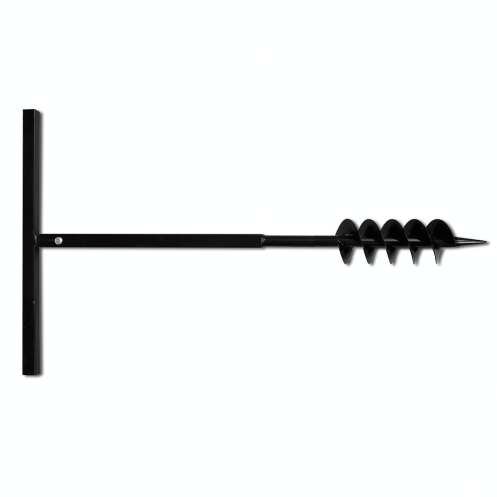 Burghiu de sol cu mâner 100 mm cu tub prelungitor 13 m, oțel Burghiu de sol cu mâner 100 mm cu tub prelungitor 13 m, oțel