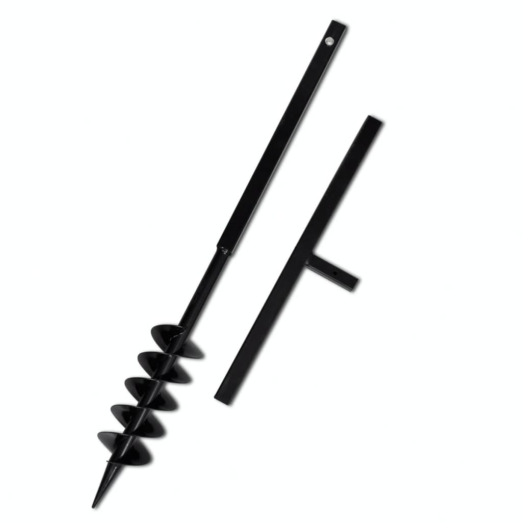 Burghiu de sol cu mâner 100 mm cu tub prelungitor 13 m, oțel Burghiu de sol cu mâner 100 mm cu tub prelungitor 13 m, oțel