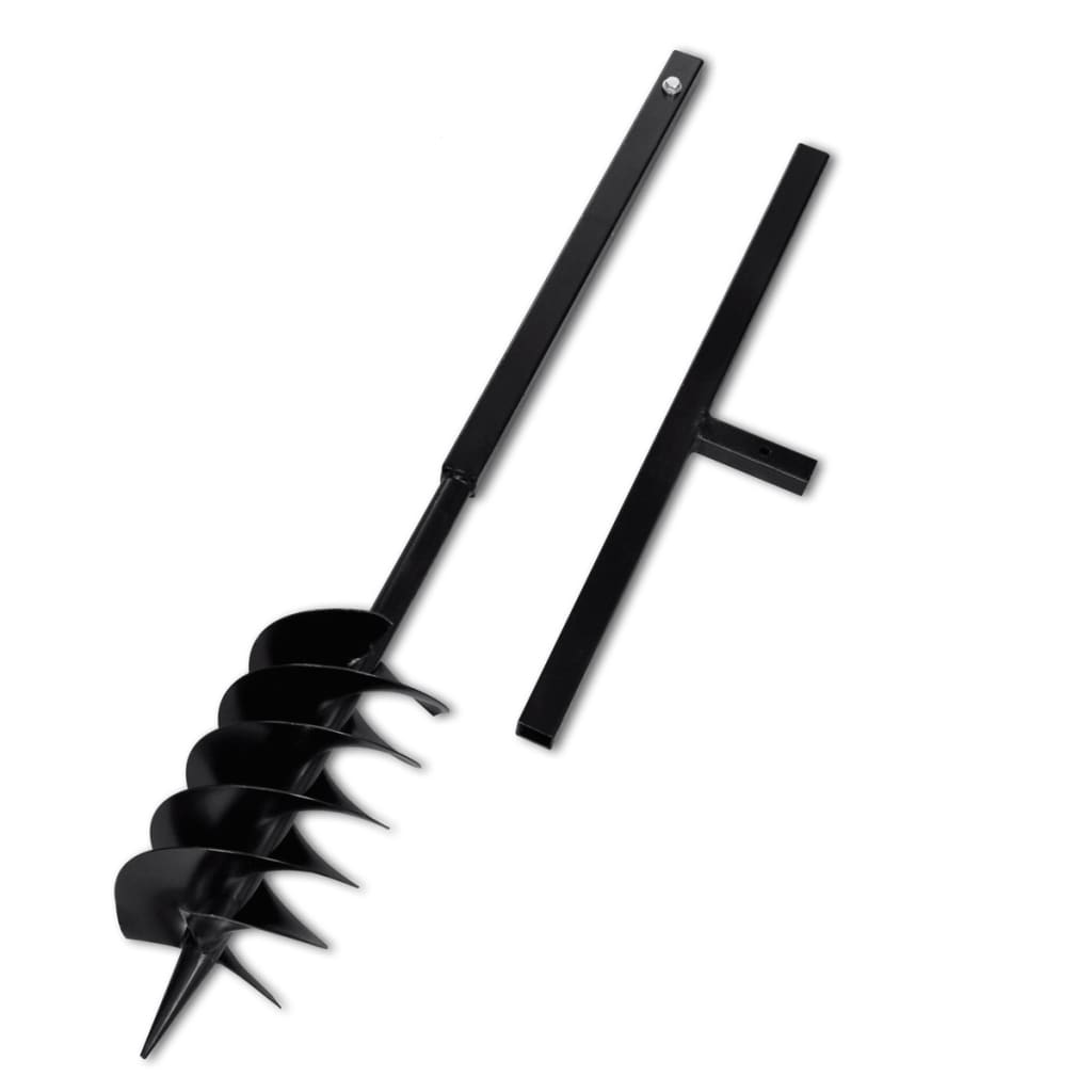 Burghiu de sol cu mâner 150 mm cu tub prelungitor 5 m, oțel Burghiu de sol cu mâner 150 mm cu tub prelungitor 5 m, oțel