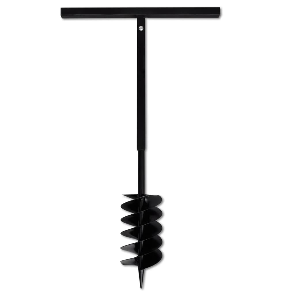 Burghiu de sol cu mâner 150 mm cu tub prelungitor 5 m, oțel Burghiu de sol cu mâner 150 mm cu tub prelungitor 5 m, oțel