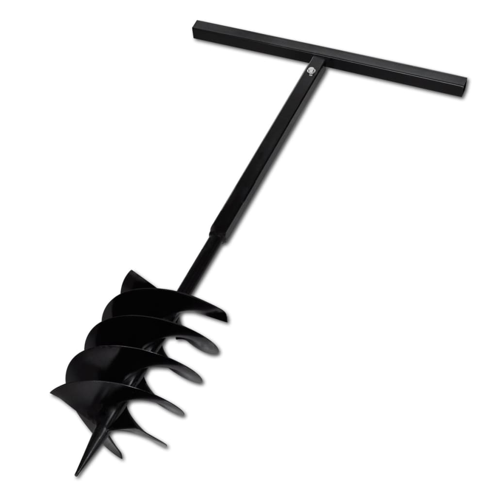 Burghiu de sol cu mâner 200 mm cu tub prelungitor 13 m, oțel Burghiu de sol cu mâner 200 mm cu tub prelungitor 13 m, oțel
