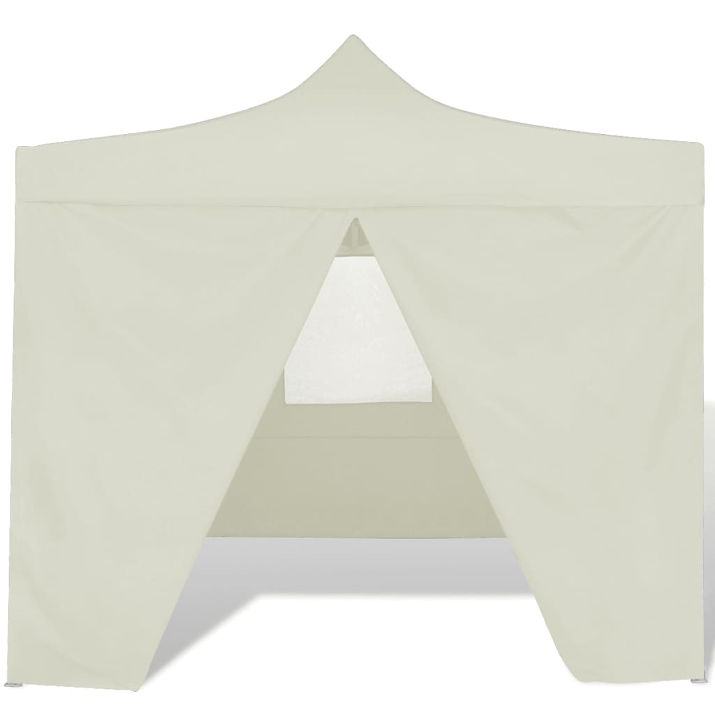41464 cream foldable tent 3 x 3 m with 4 walls