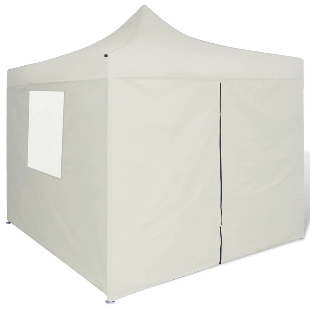 41464 cream foldable tent 3 x 3 m with 4 walls