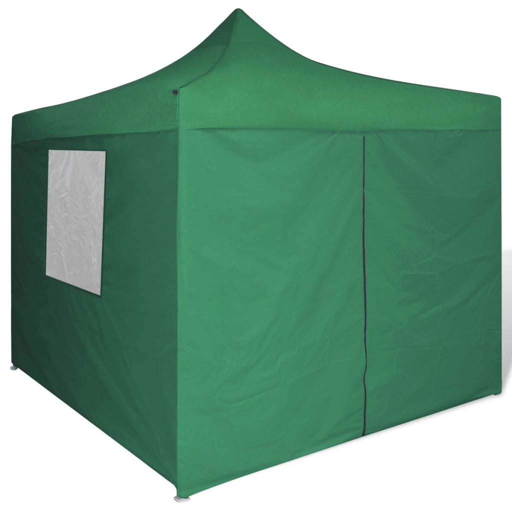 41468 green foldable tent 3 x 3 m with 4 walls