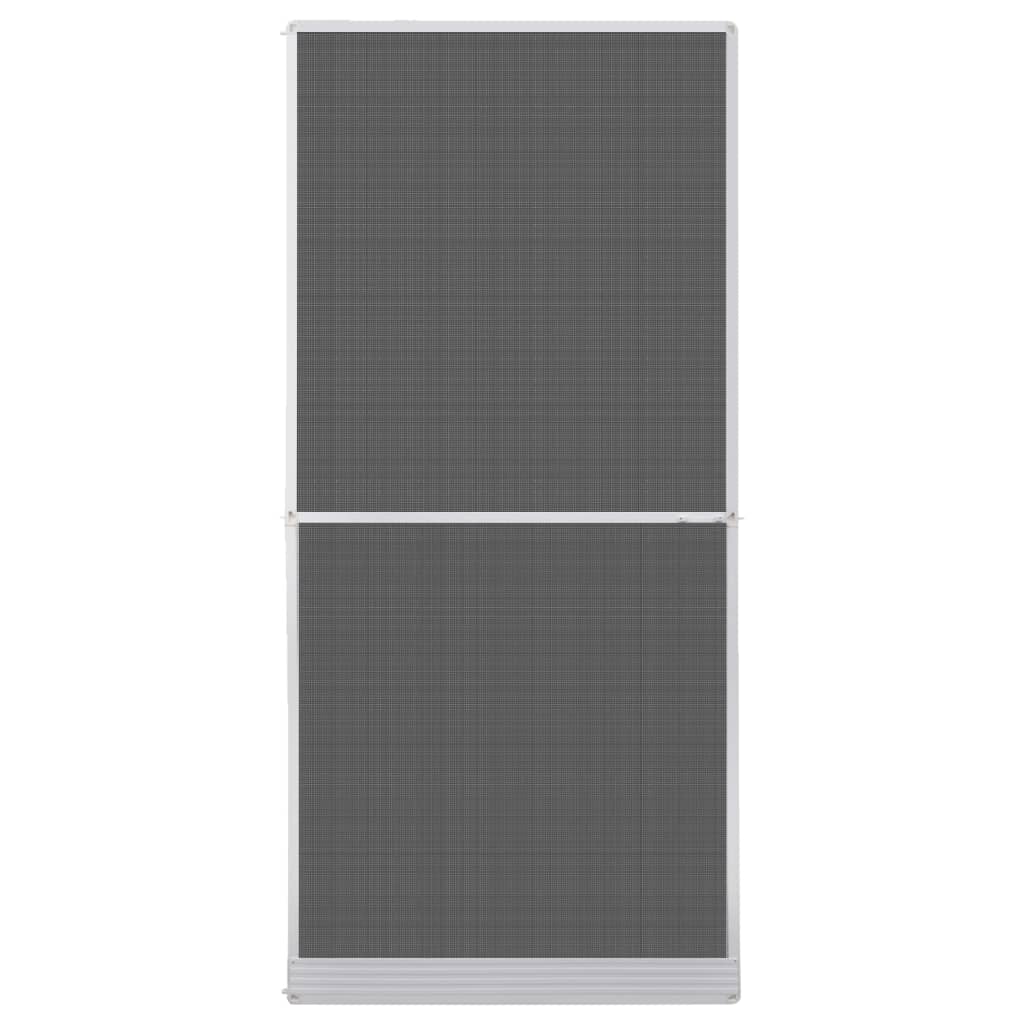 Plasă insecte cu balamale pentru uși, alb, 100 x 215 cm