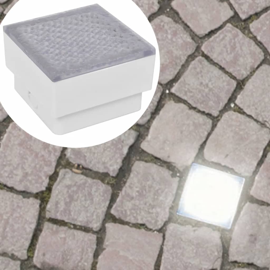 2 spoturi led încastrabile în sol 100 x 100 x 68 mm