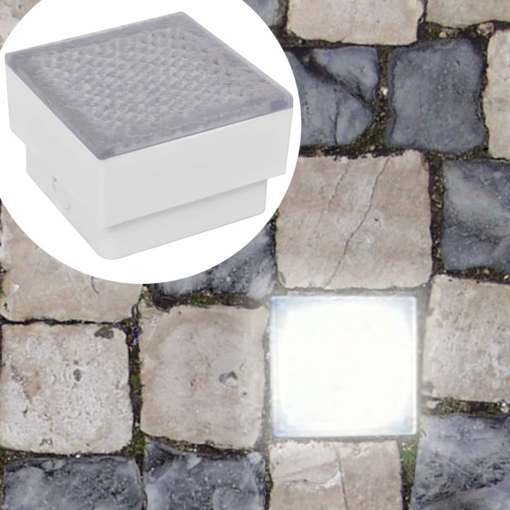 2 spoturi led încastrabile în sol 100 x 100 x 68 mm