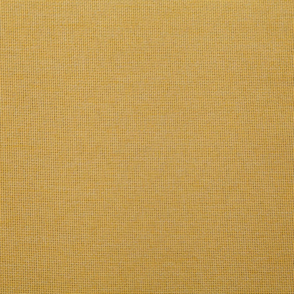 Bancă cu compartiment de depozitare, galben, 116 cm, poliester