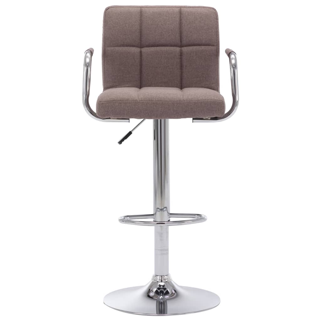 283418 bar stool taupe fabric