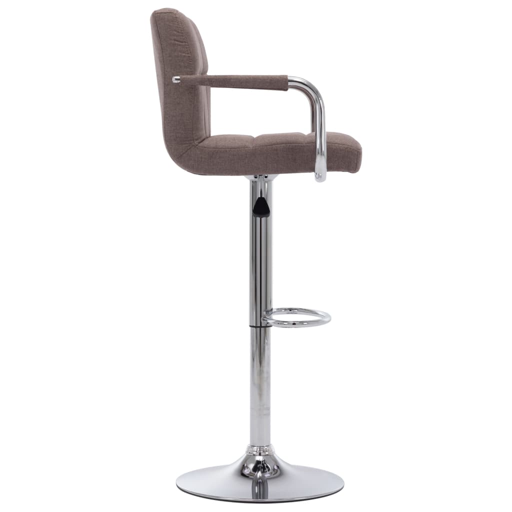 283418 bar stool taupe fabric