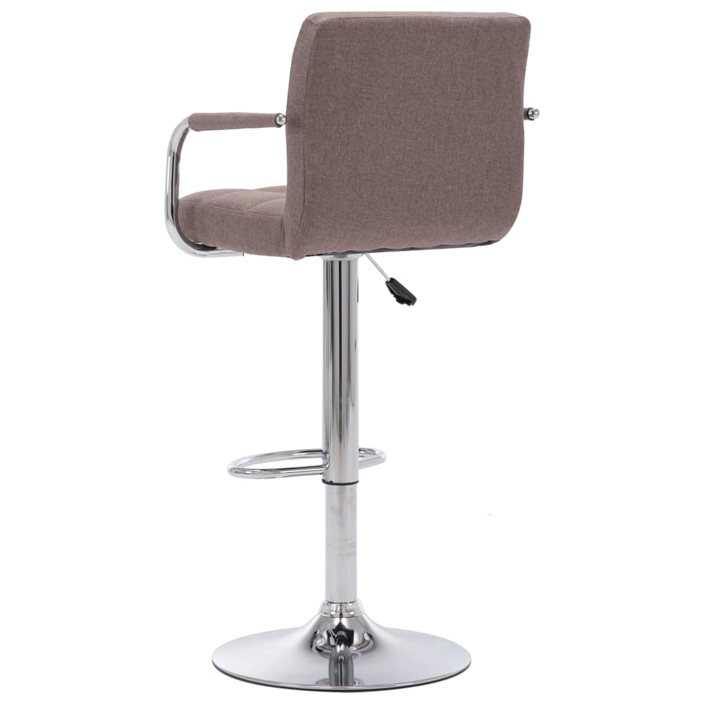 283418 bar stool taupe fabric