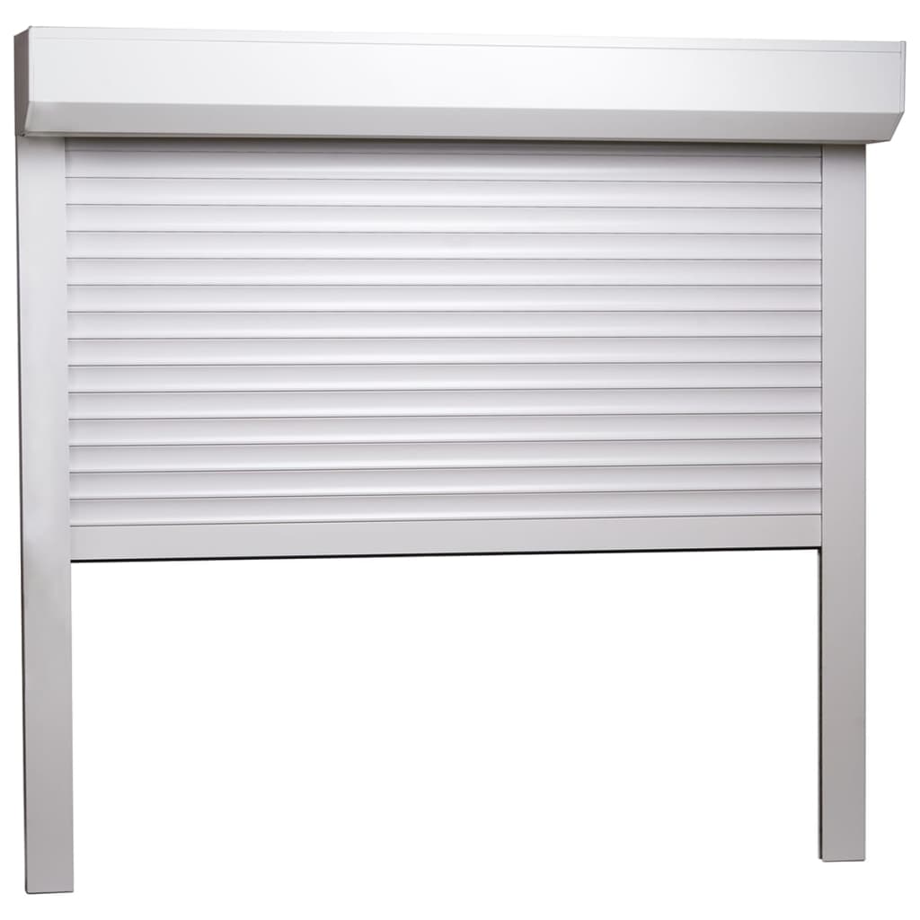 Oblon rulant, alb, 160 x 150 cm, aluminiu