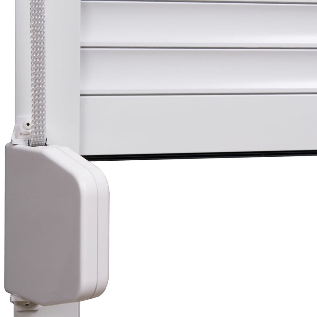 Oblon rulant, alb, 160 x 150 cm, aluminiu