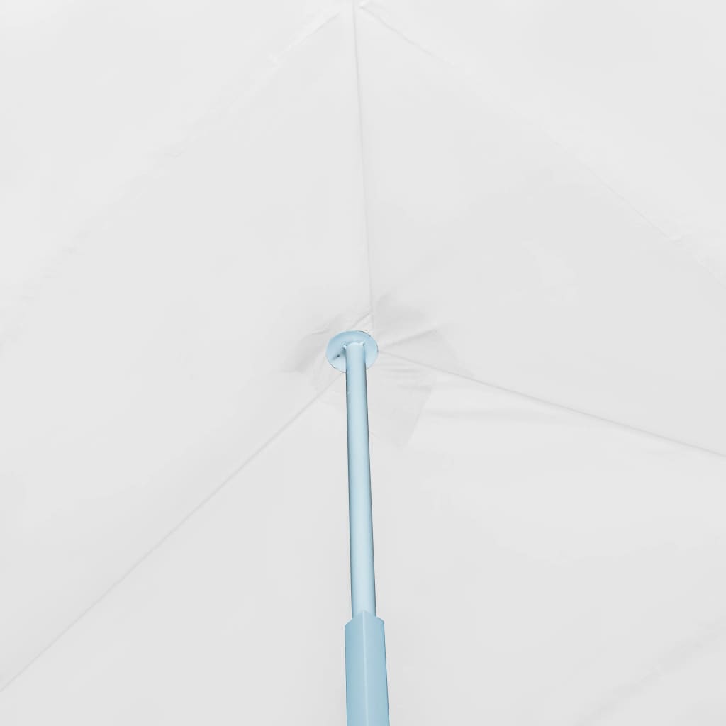 Cort petrecere pliabil cu 8 pereți laterali, alb, 3 x 9 m