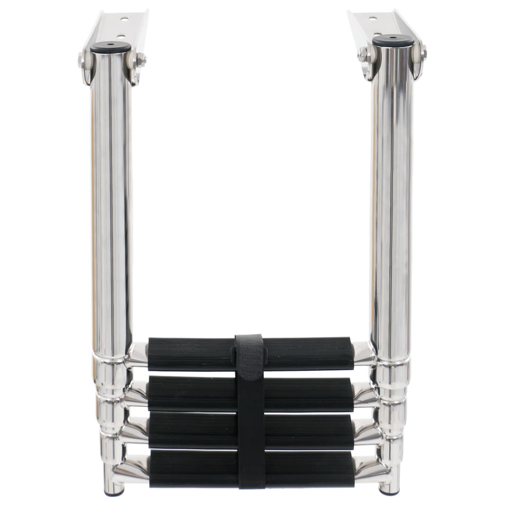 Scară de îmbarcare pliabilă, cu 4 trepte, oțel inoxidabil