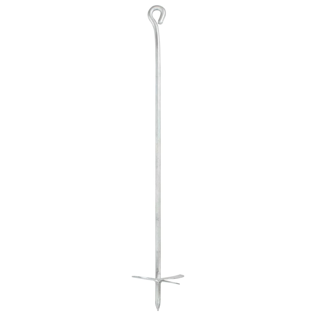 Ancore de sol, 4 buc., 10 x 60 cm, metal galvanizat Ancore de sol, 4 buc., 10 x 60 cm, metal galvanizat
