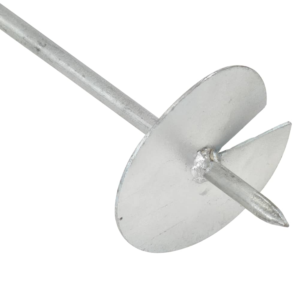 Ancore de sol, 4 buc., 10 x 60 cm, metal galvanizat Ancore de sol, 4 buc., 10 x 60 cm, metal galvanizat